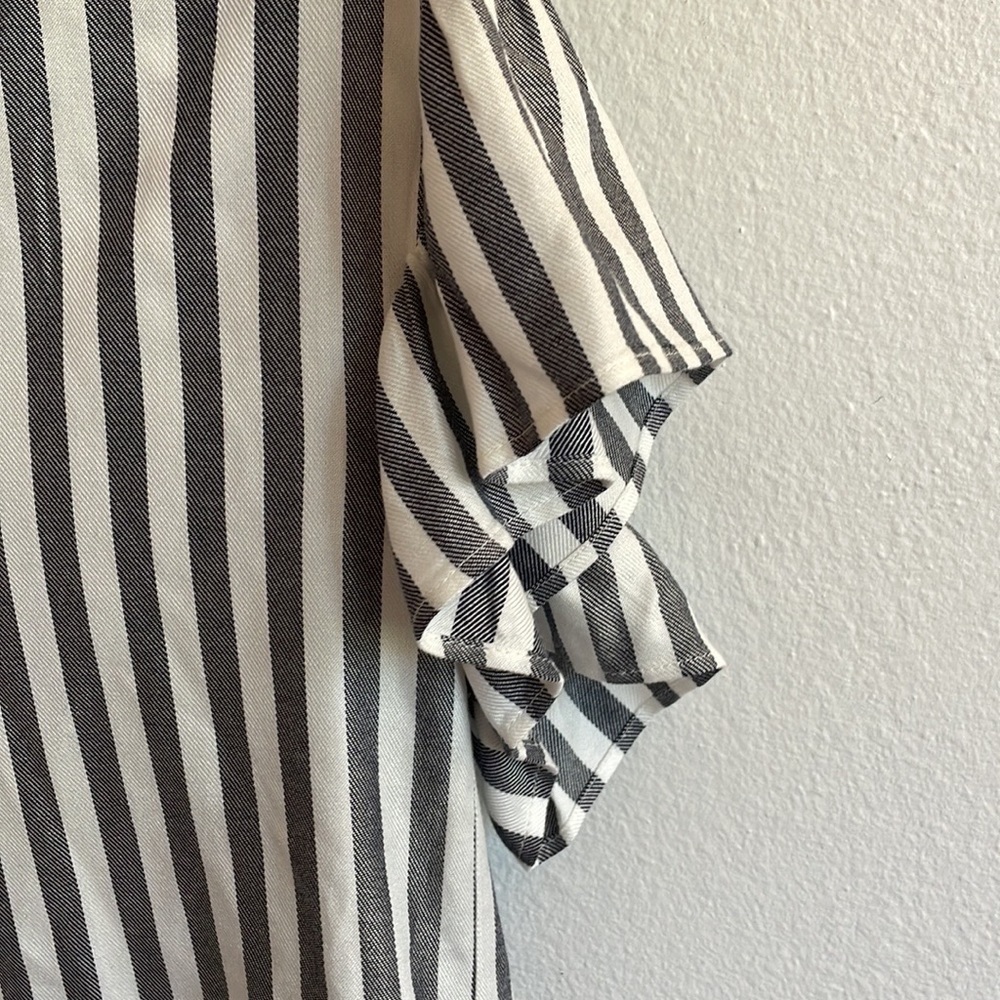 MADEWELL STRIPED COURIER RUFFLE-SLEEVE SHIRTDRESS - Picture 5 of 7
